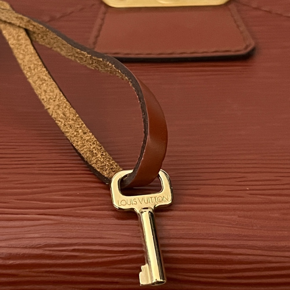Louis Vuitton Chestnut Epi Leather Top Handle Satchel - Picture 11 of 17